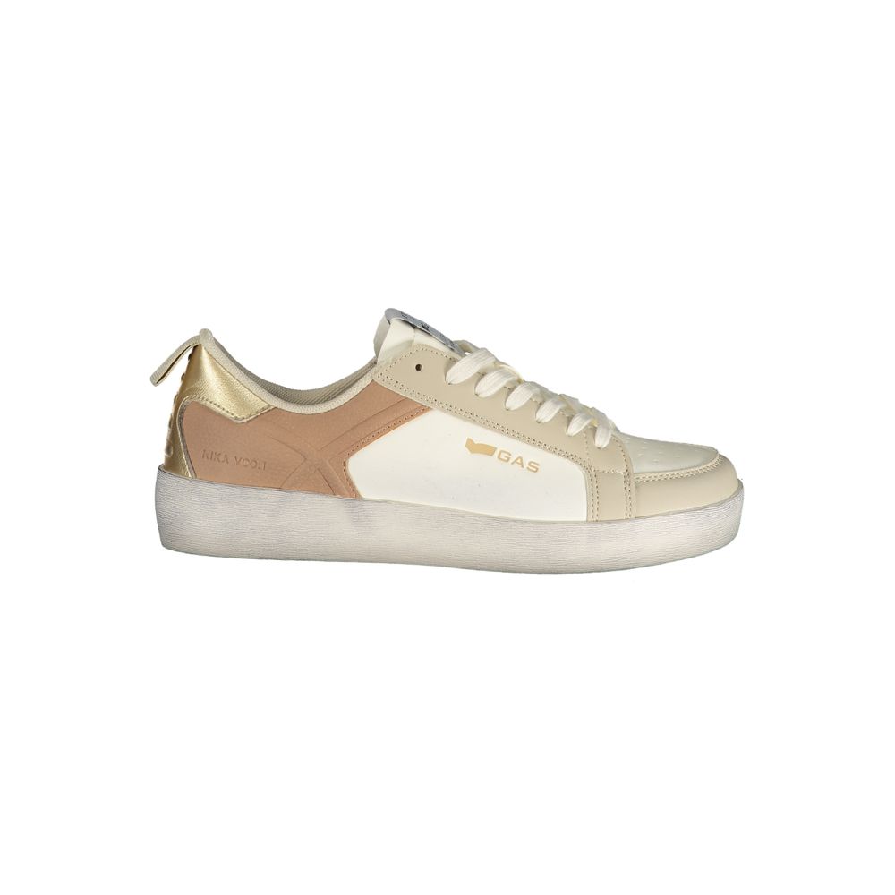 Gas Bianco Damen-Sneaker aus Polyurethan