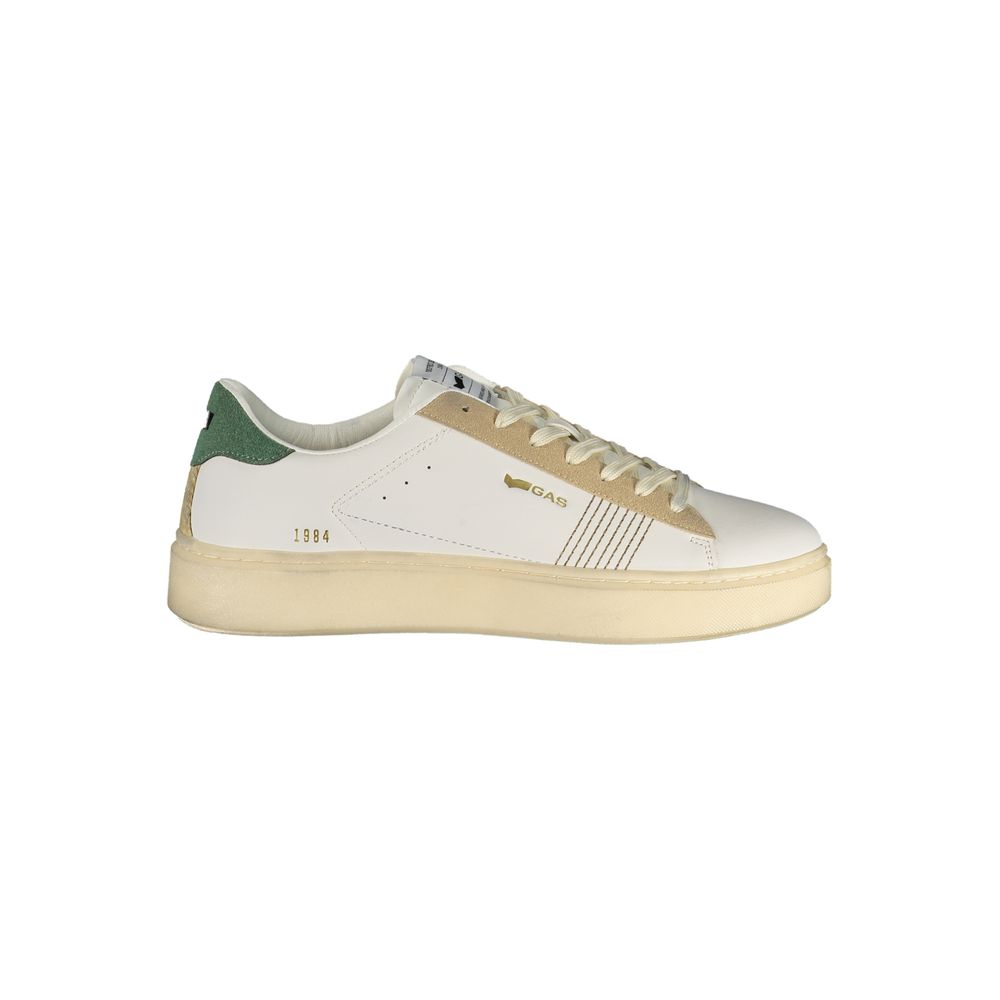 Men's Gas sneakers in white polyurethane