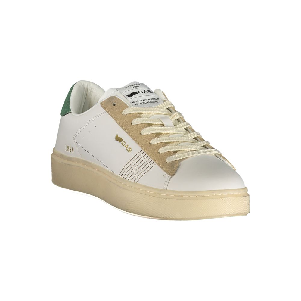 Men's Gas sneakers in white polyurethane
