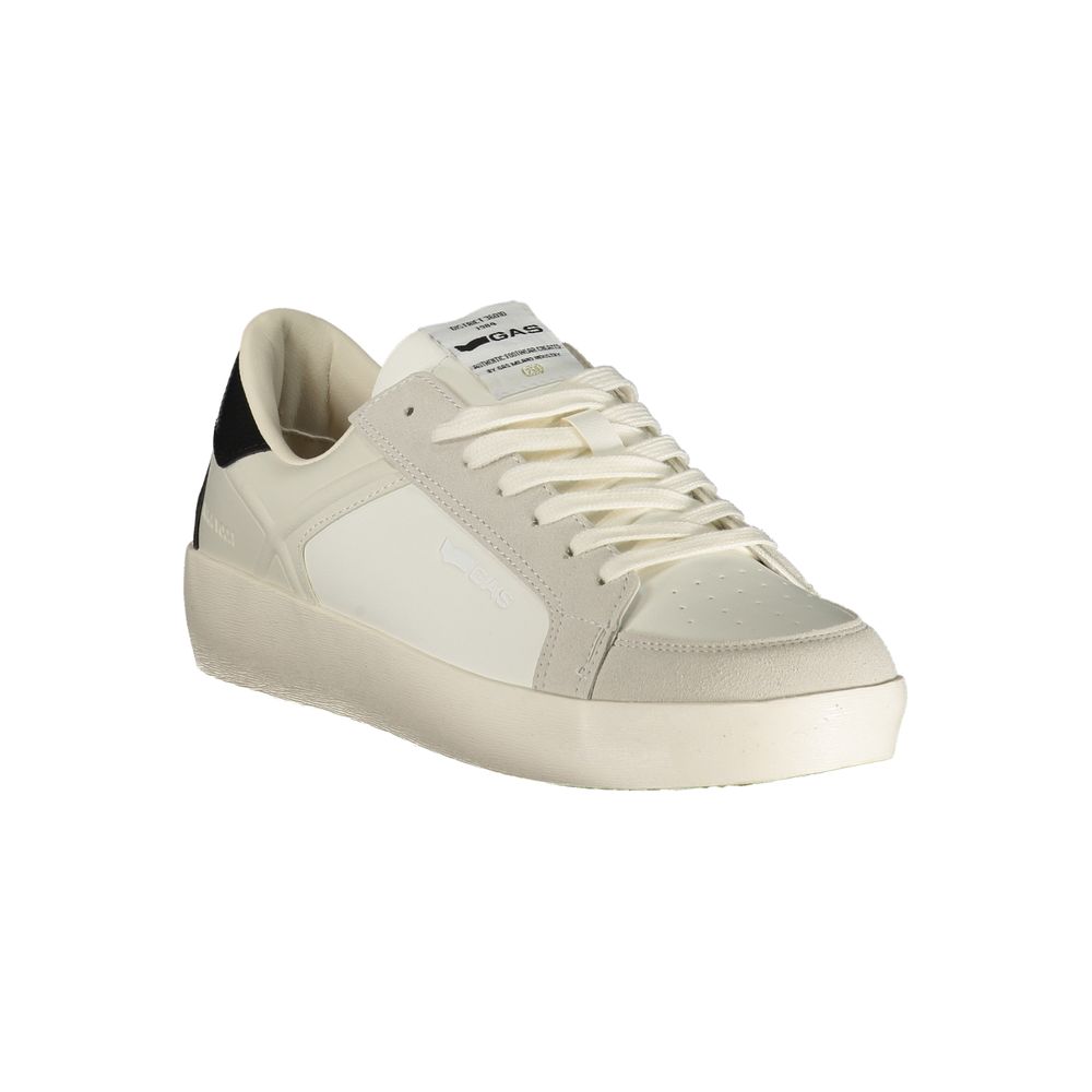 Men's white polyurethane Gas sneakers