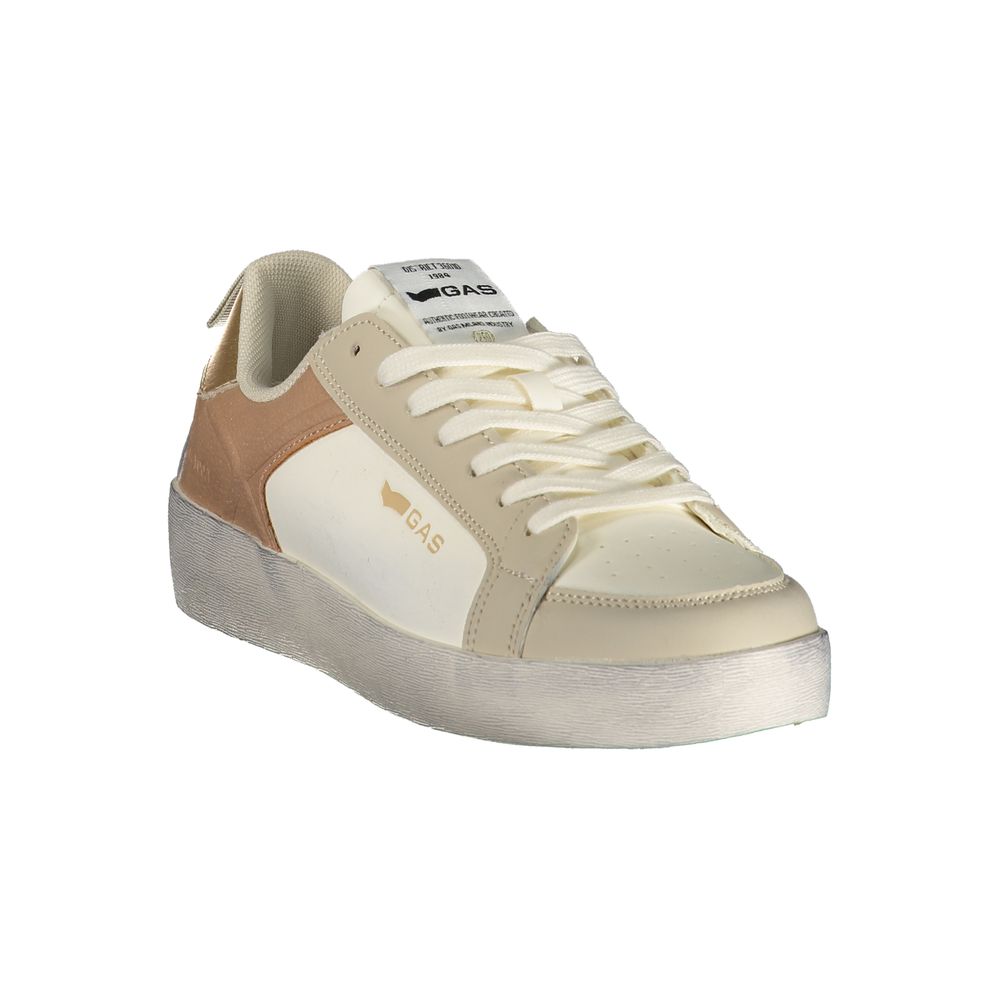 Gas Bianco Damen-Sneaker aus Polyurethan