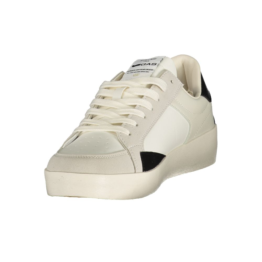 Men's white polyurethane Gas sneakers