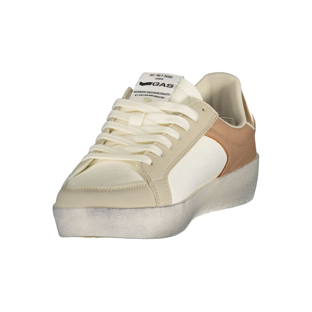 Gas Bianco Damen-Sneaker aus Polyurethan
