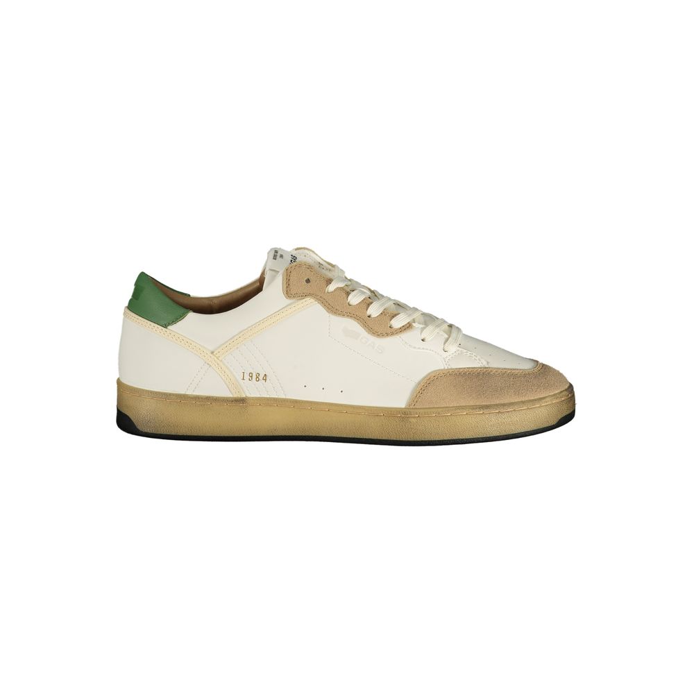 Gas Weißer Herren-Sneaker aus Polyurethan