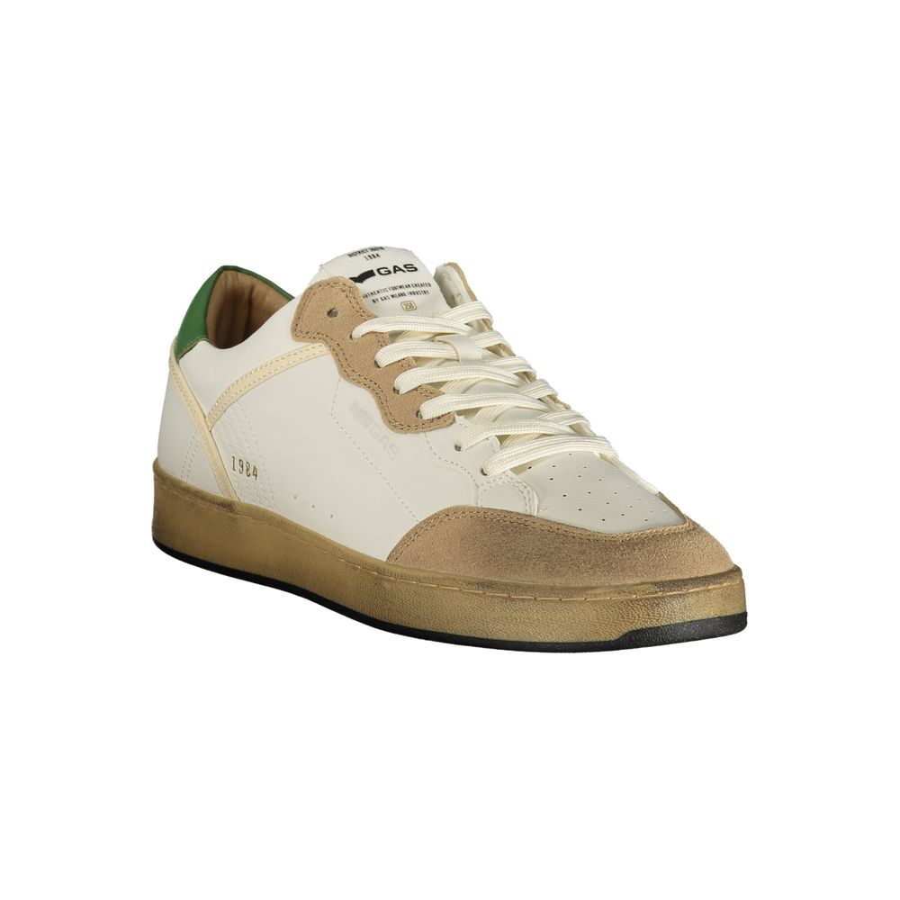 Gas Weißer Herren-Sneaker aus Polyurethan