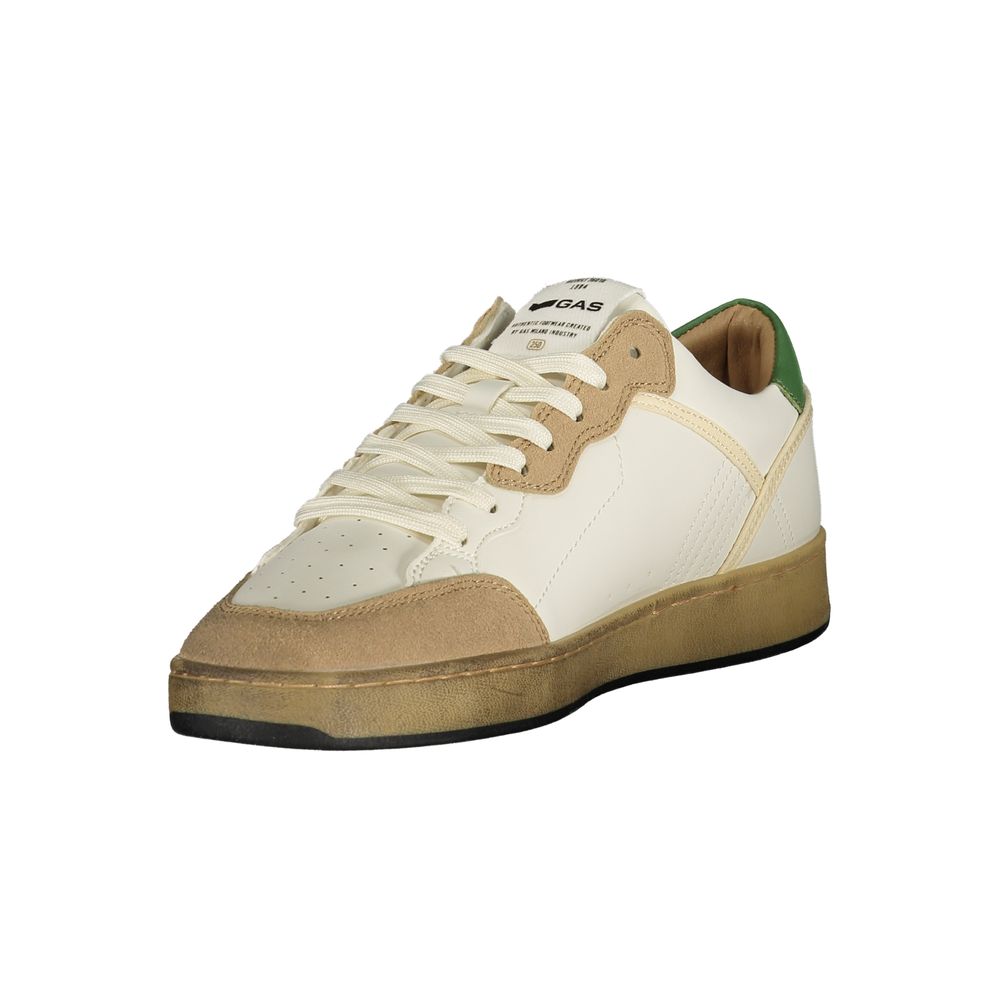 Gas Weißer Herren-Sneaker aus Polyurethan