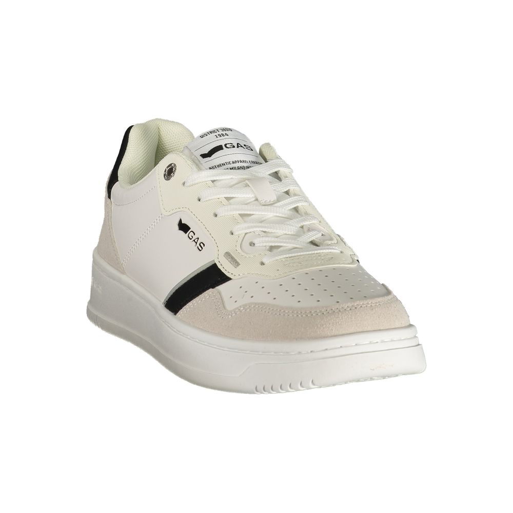 Gas Weißer Herren-Sneaker aus Polyurethan