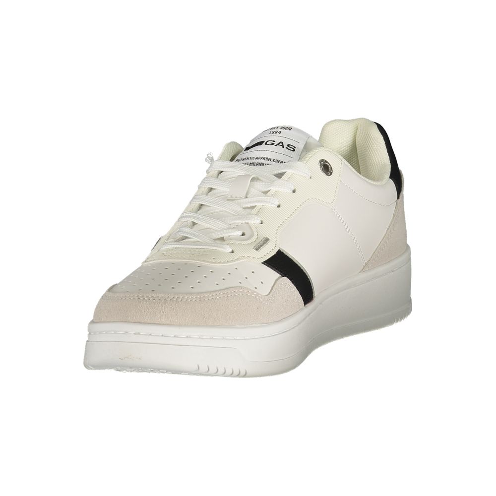Gas Weißer Herren-Sneaker aus Polyurethan