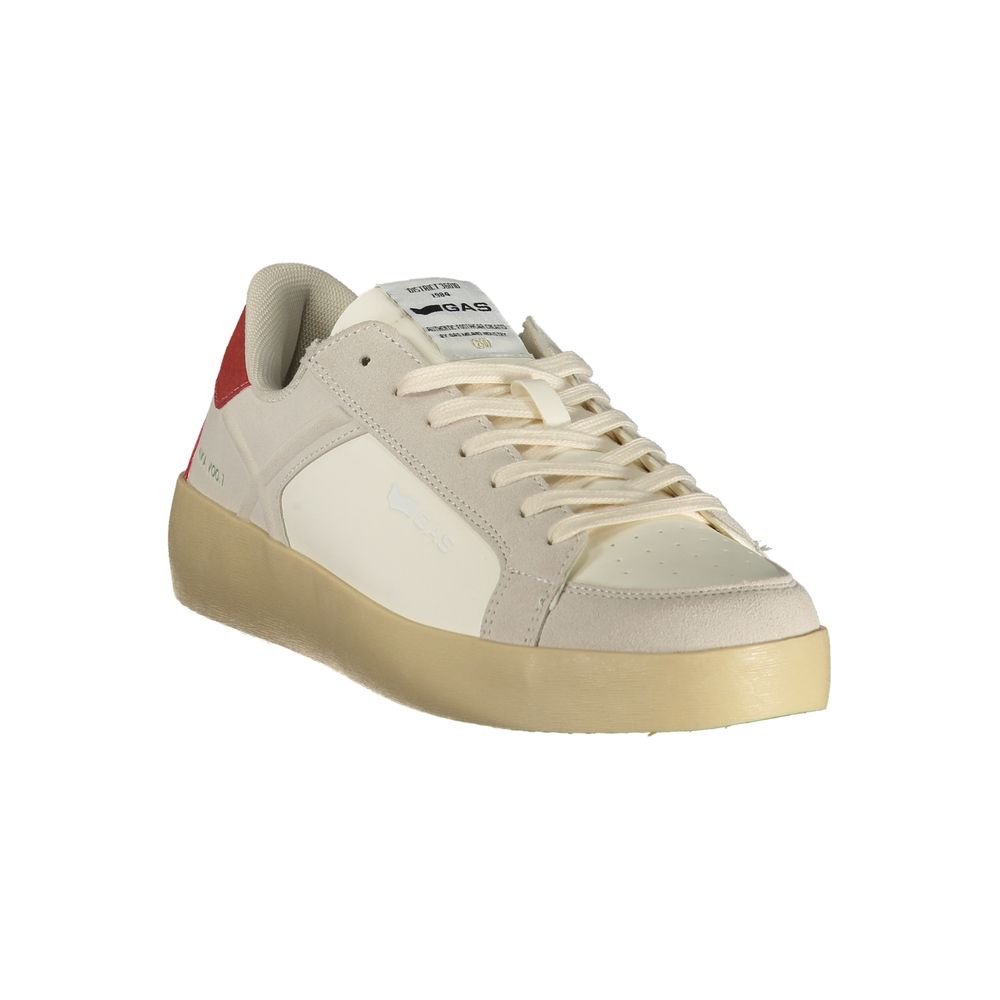 Gas Weißer Herren-Sneaker aus Polyurethan