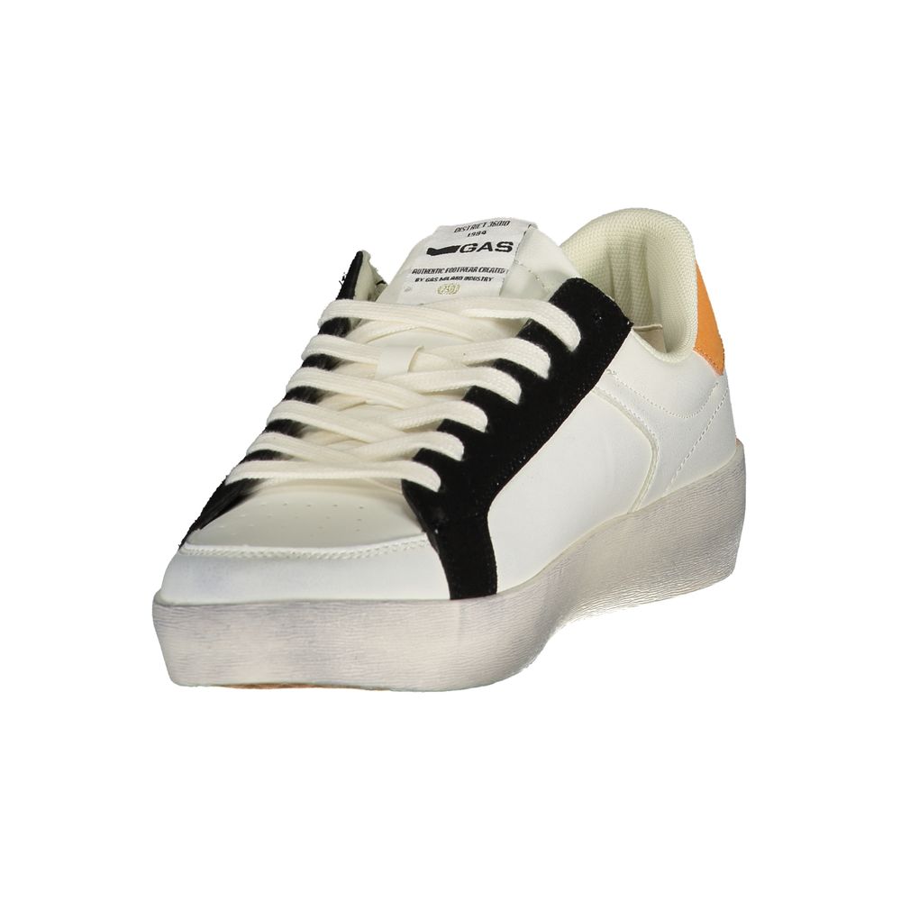 Gas Herren-Sneaker aus weißem Polyurethan