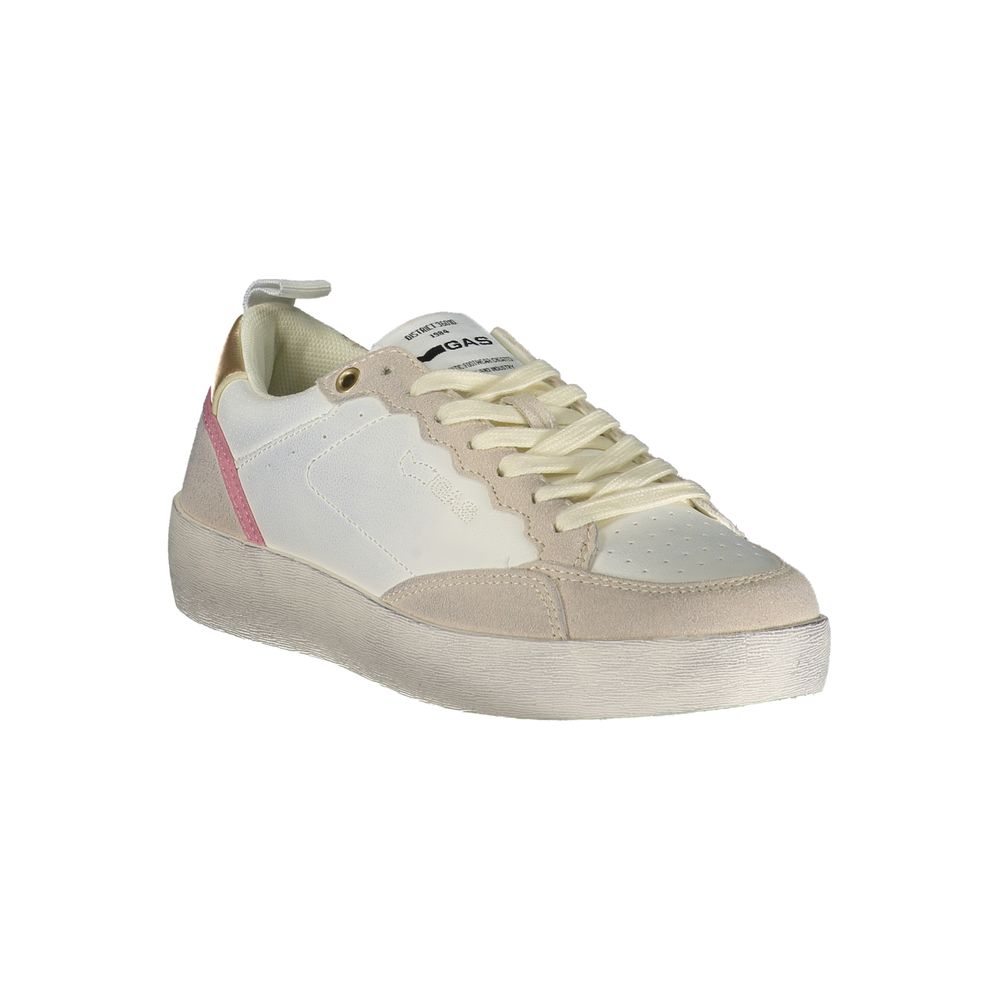 Gas Bianco Damen-Sneaker aus Polyurethan