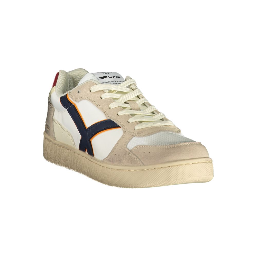 Gas Bianco Polyurethane Herren Sneaker