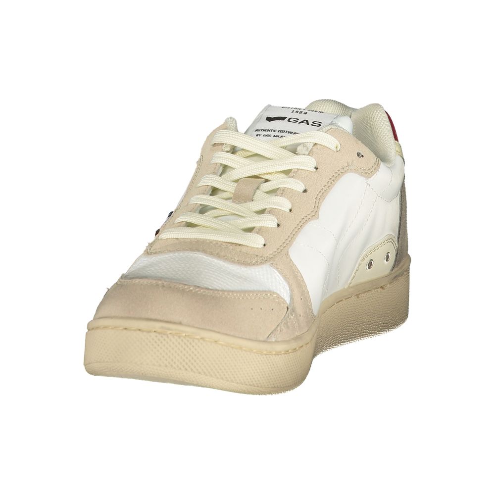 Gas Bianco Polyurethane Herren Sneaker