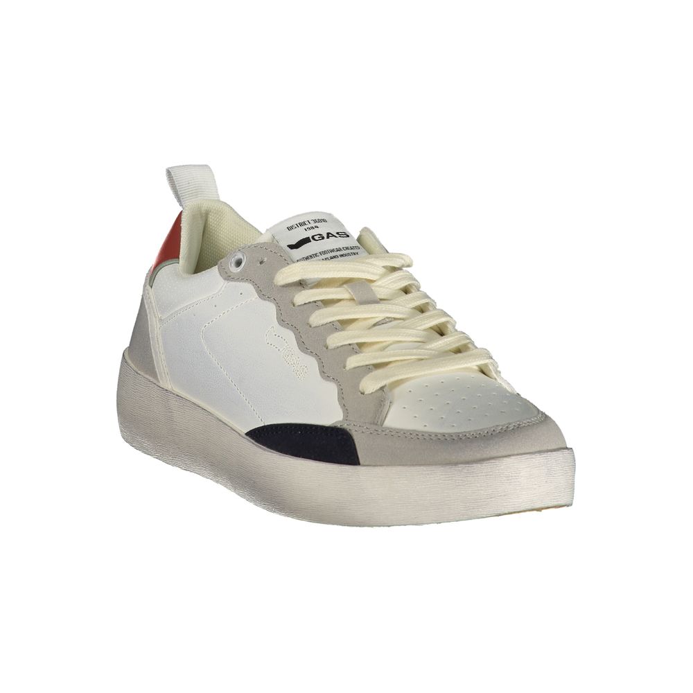 Men's Gas sneakers in white polyurethane