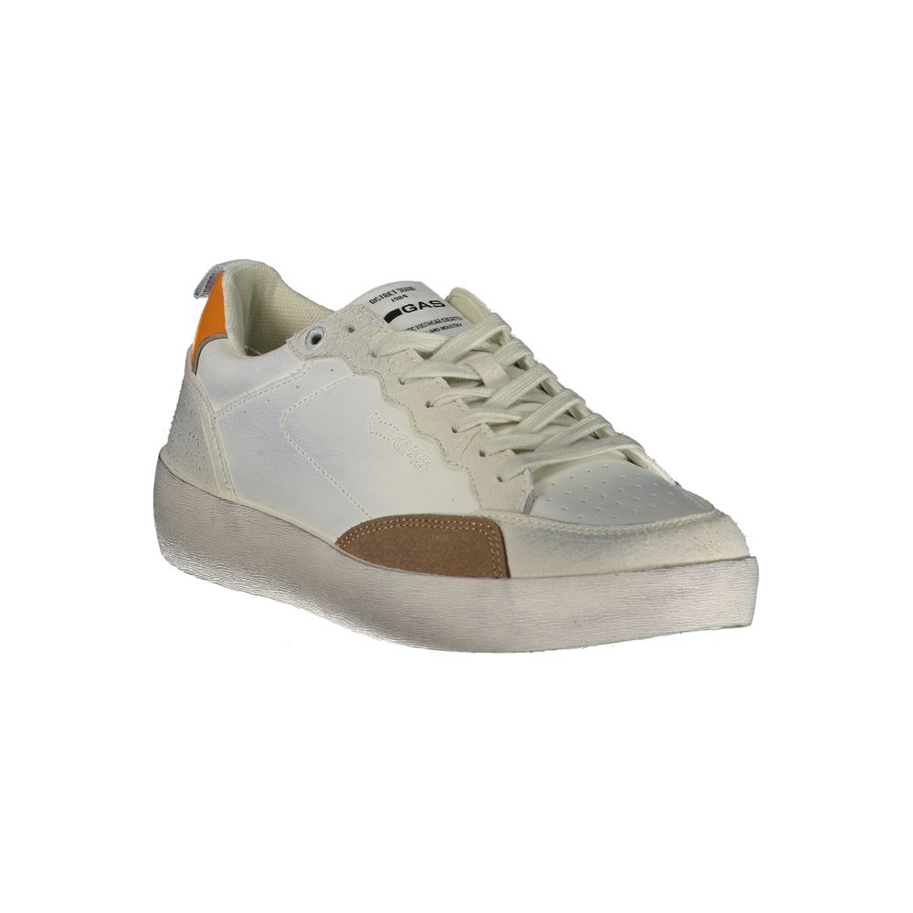 Gas Men's White Polyurethane Sneakers