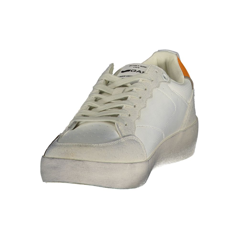 Gas Men's White Polyurethane Sneakers