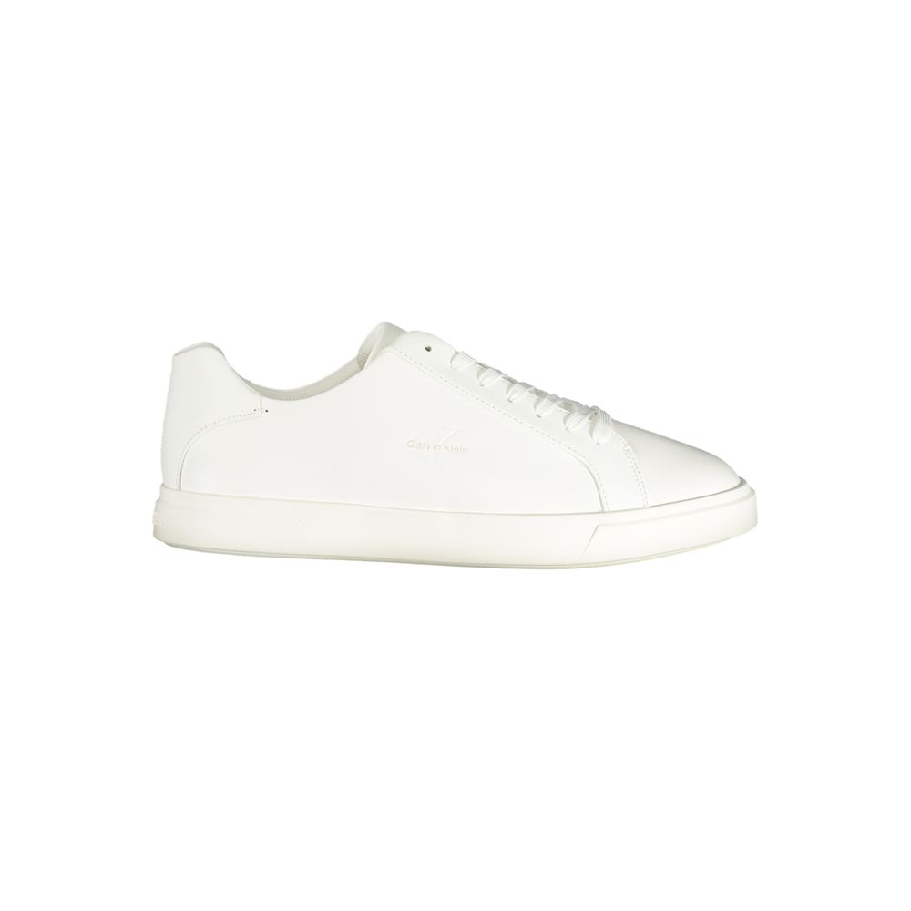 Calvin Klein Weißer Herren-Sneaker aus Polyurethan
