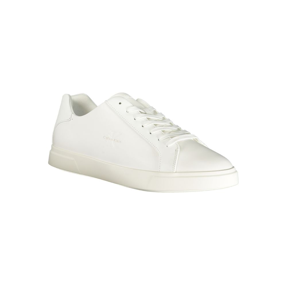 Calvin Klein Weißer Herren-Sneaker aus Polyurethan