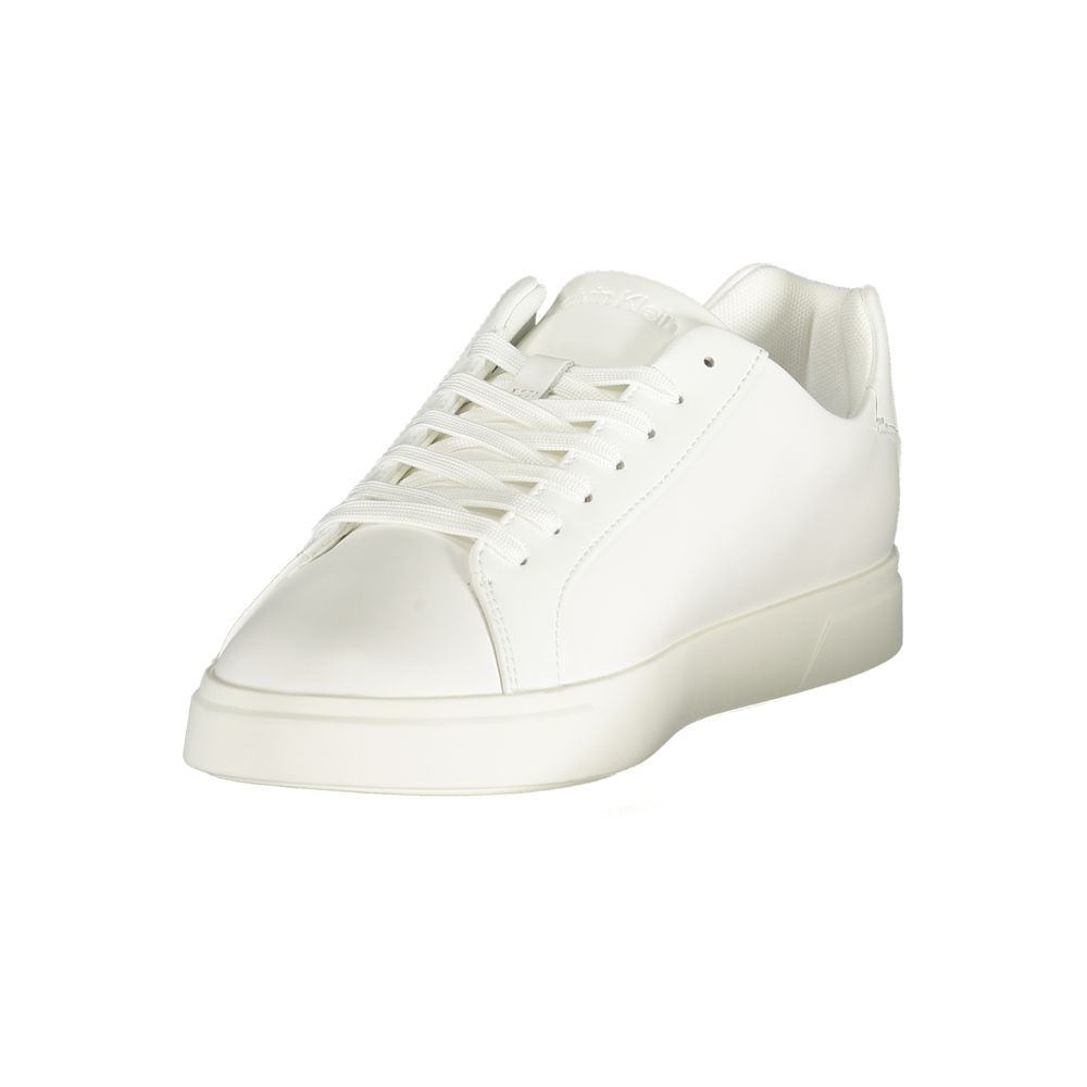Calvin Klein Weißer Herren-Sneaker aus Polyurethan