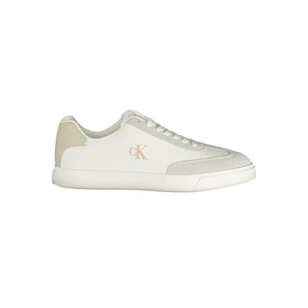 Calvin Klein Weißer Herren-Sneaker aus Polyurethan