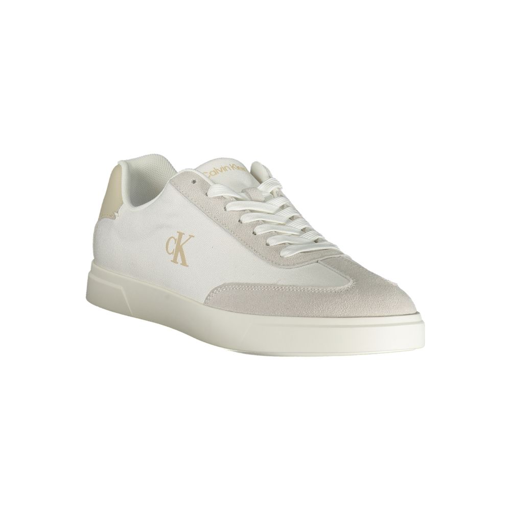 Calvin Klein Weißer Herren-Sneaker aus Polyurethan