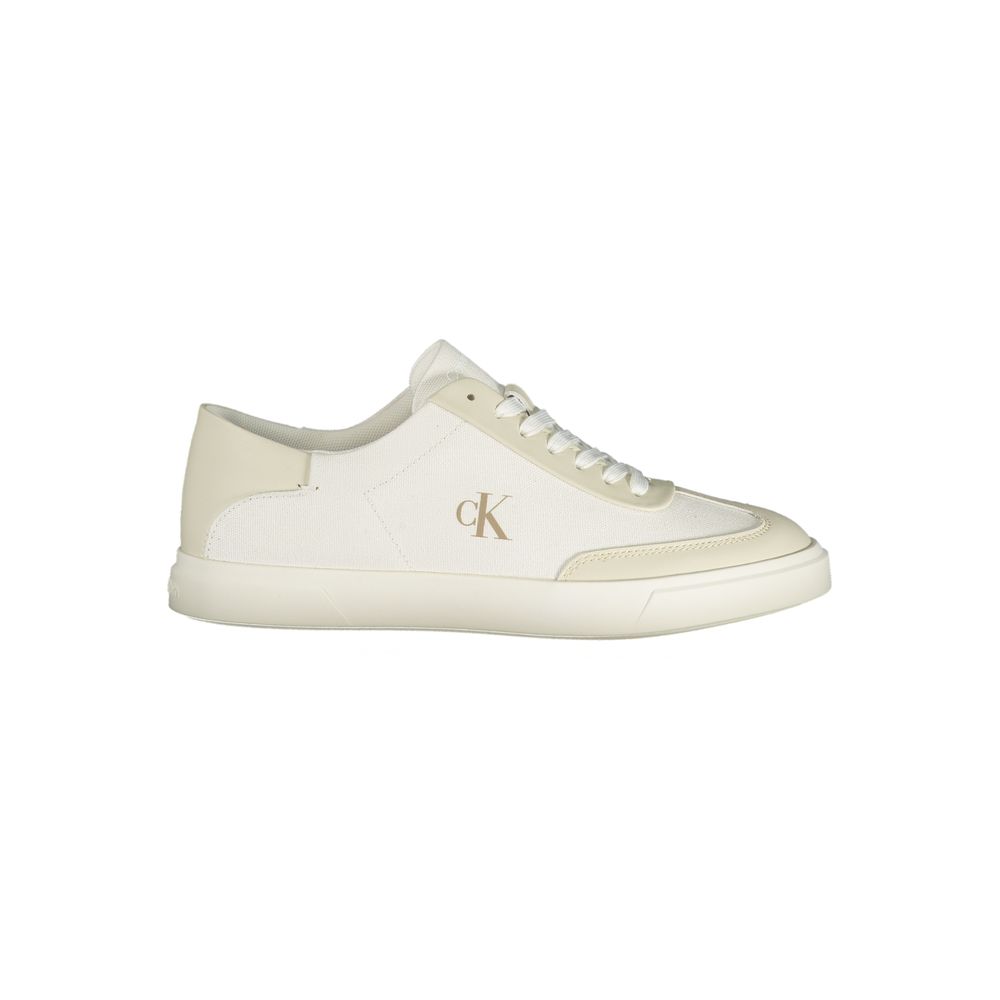 Baskets blanches Calvin Klein en polyester pour occasions sportives