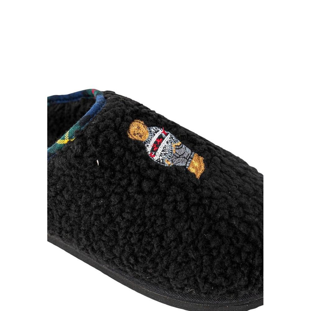 Ralph Lauren Schwarze Baumwoll-Slipper