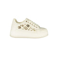 Laura Biagiotti Bianco Damen-Sneaker aus Polyurethan