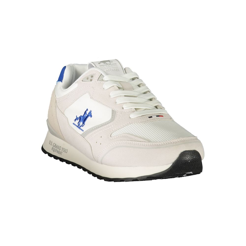 U.S. Grand Polo Weiße Herren-Sneaker aus Polyester