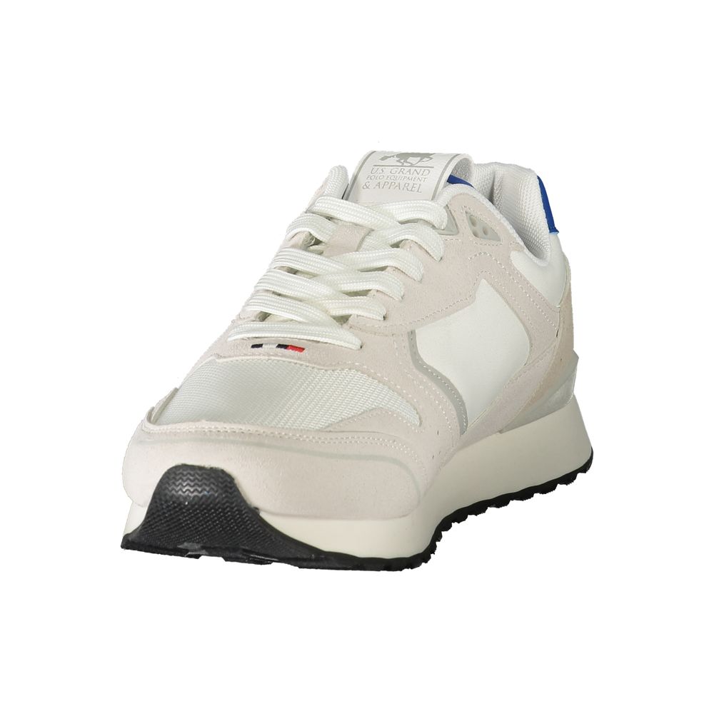 U.S. Grand Polo Weiße Herren-Sneaker aus Polyester