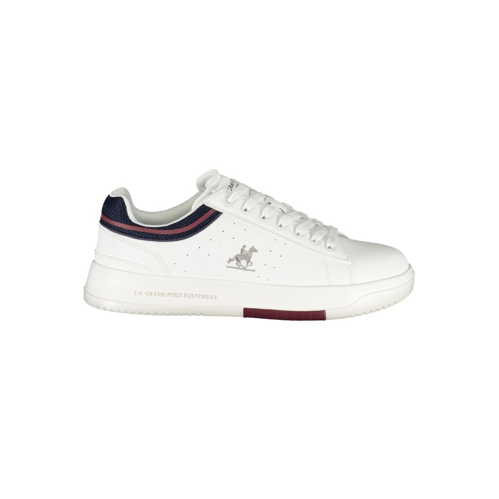 U.S. Grand Polo Herren-Sneaker aus weißem Polyurethan