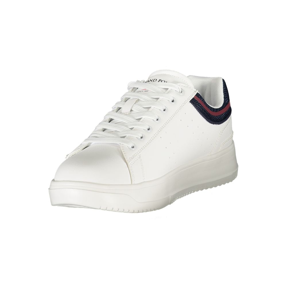 U.S. Grand Polo Herren-Sneaker aus weißem Polyurethan