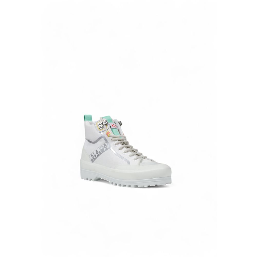 Sneakers Superga blancs en toile à semelle épaisse