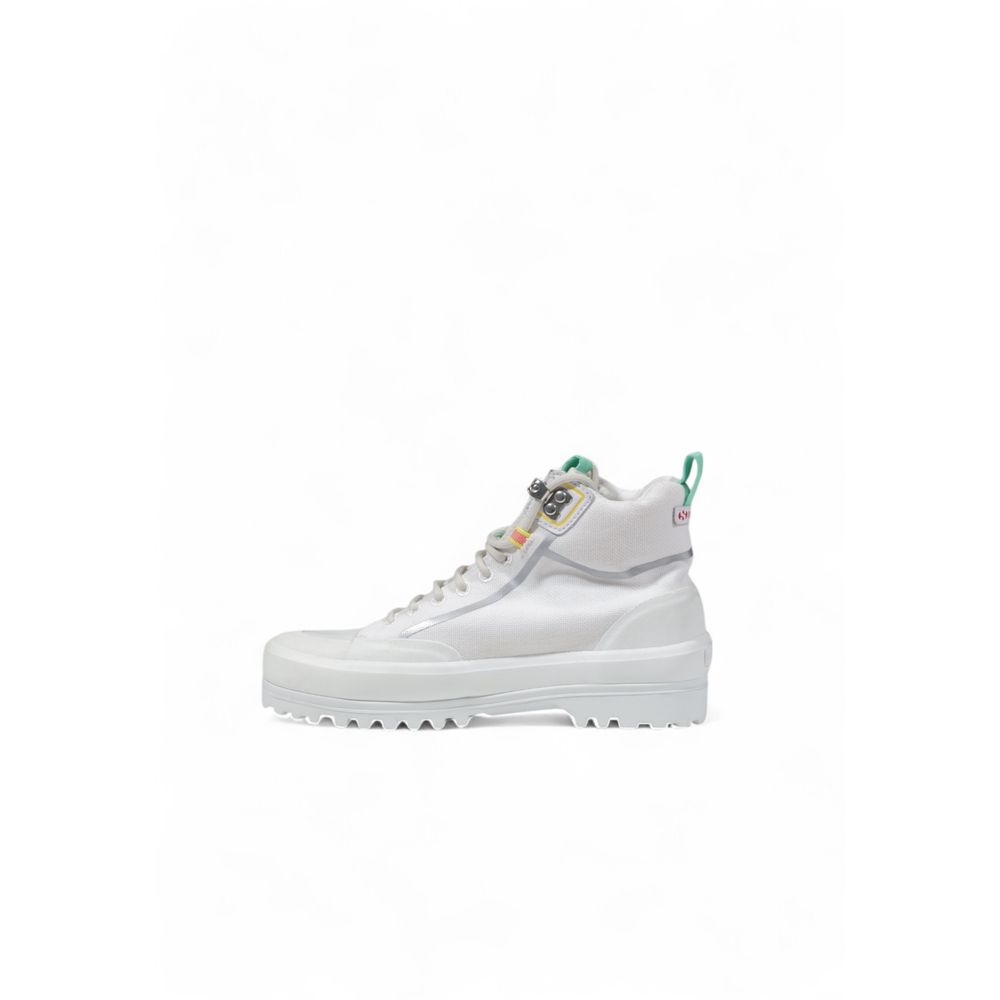 Sneakers Superga blancs en toile à semelle épaisse