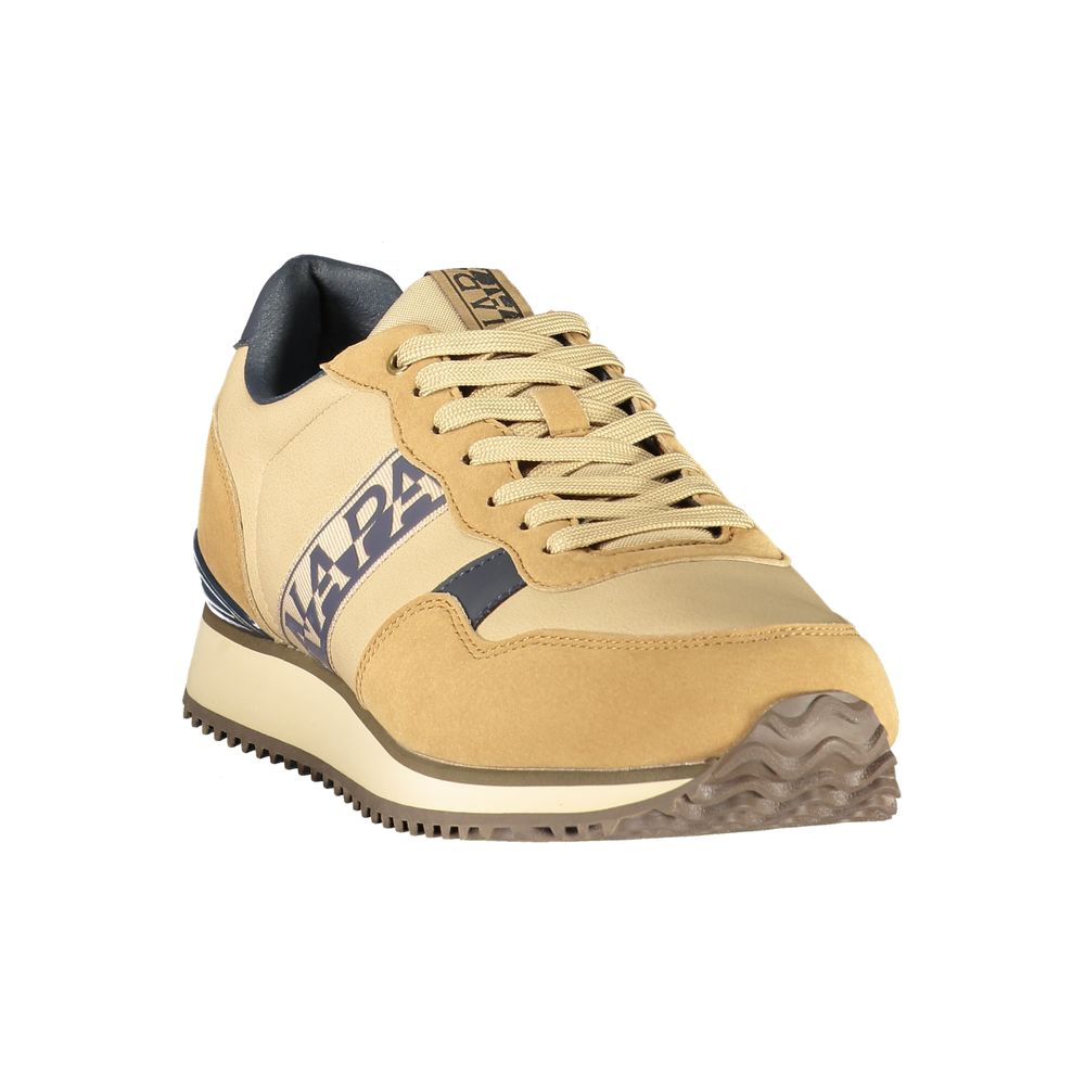 Baskets basses marron en tissu Napapijri pour homme