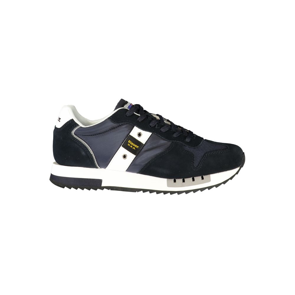 Baskets bleues en polyuréthane pour homme