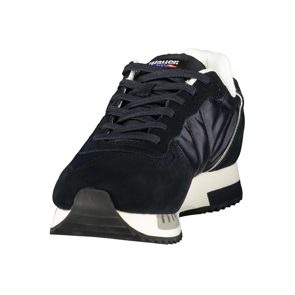 Baskets bleues en polyuréthane pour homme