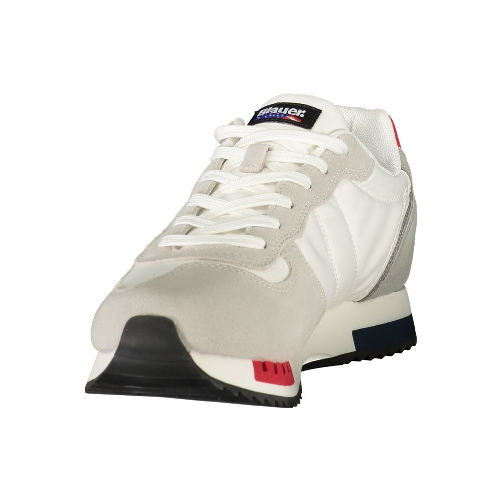 Blauer Herren-Sneaker aus weißem Polyurethan