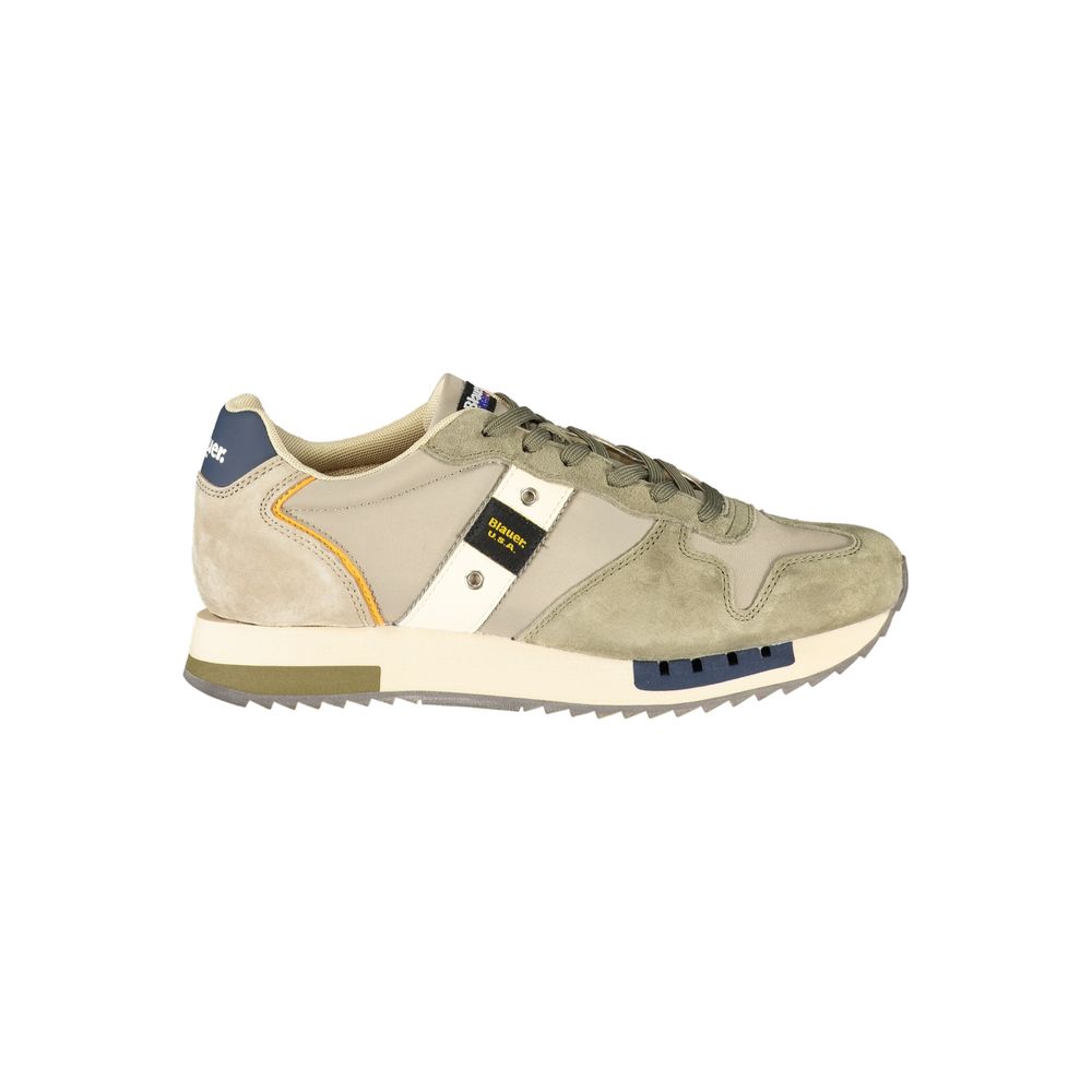 Blue Green Polyester Sneaker