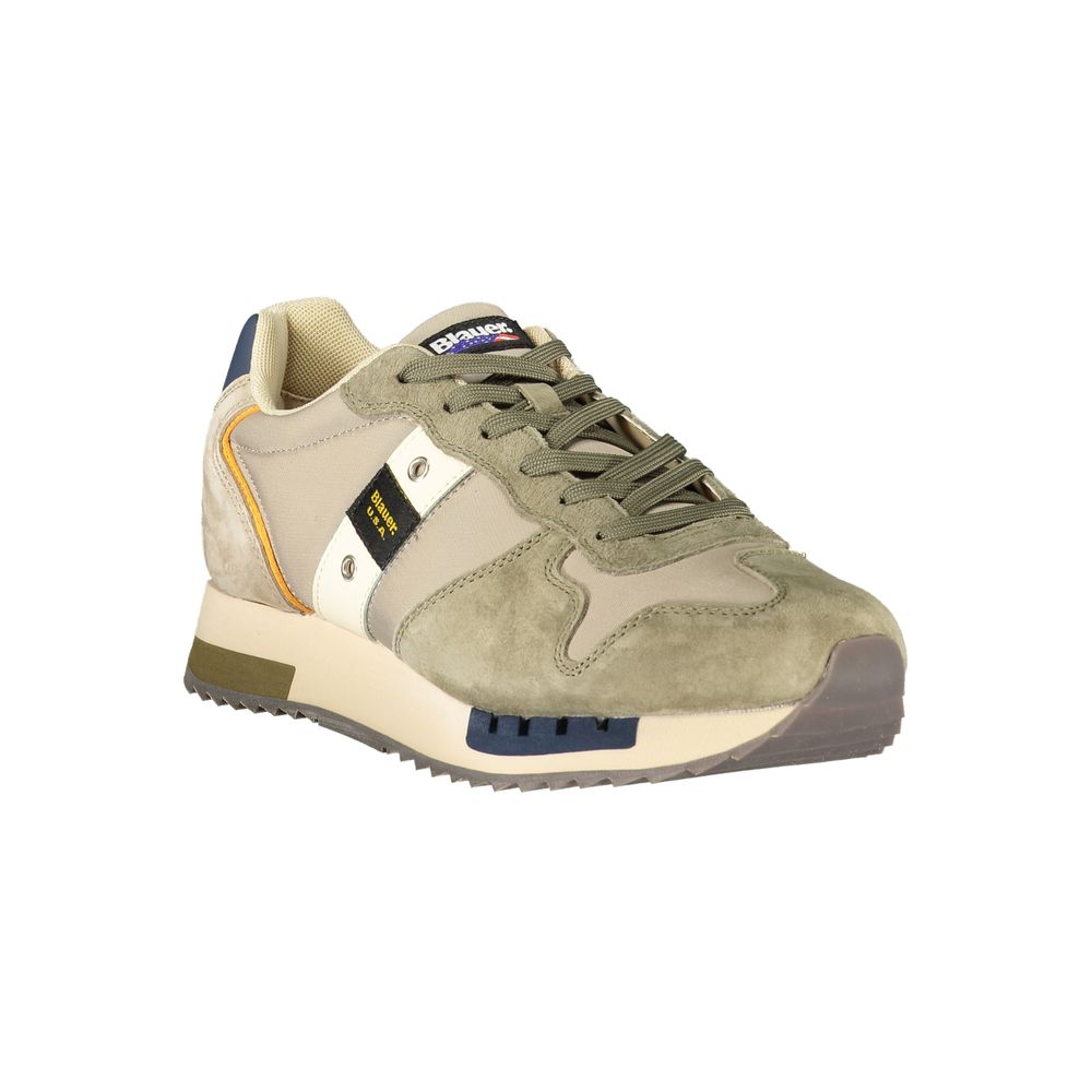 Blue Green Polyester Sneaker