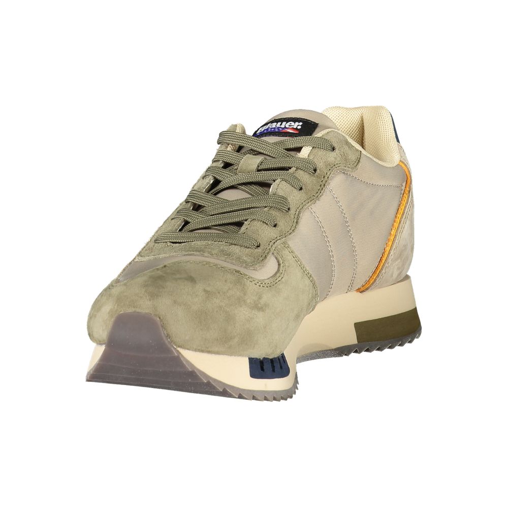 Blue Green Polyester Sneaker