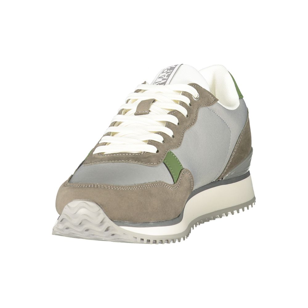 Napapijri Men's Grey Polyester Sneakers