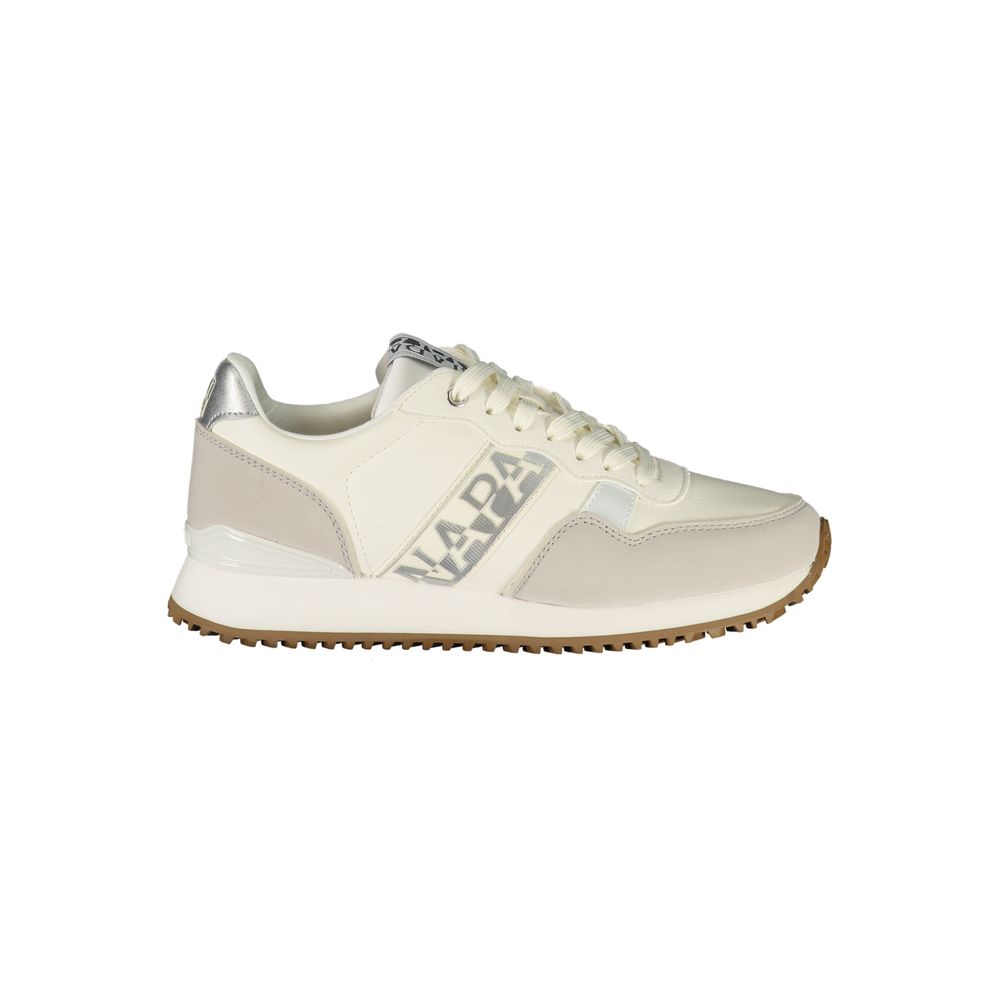 Baskets blanches Napapijri pour femme en polyester
