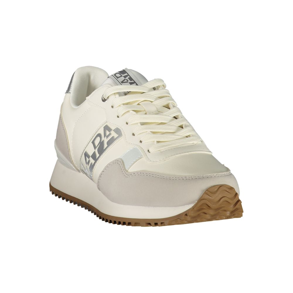 Baskets blanches Napapijri pour femme en polyester