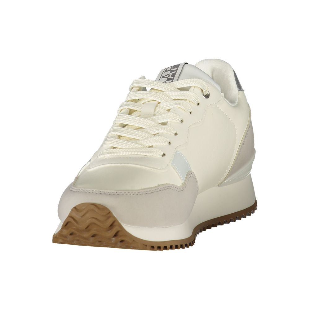 Baskets blanches Napapijri pour femme en polyester