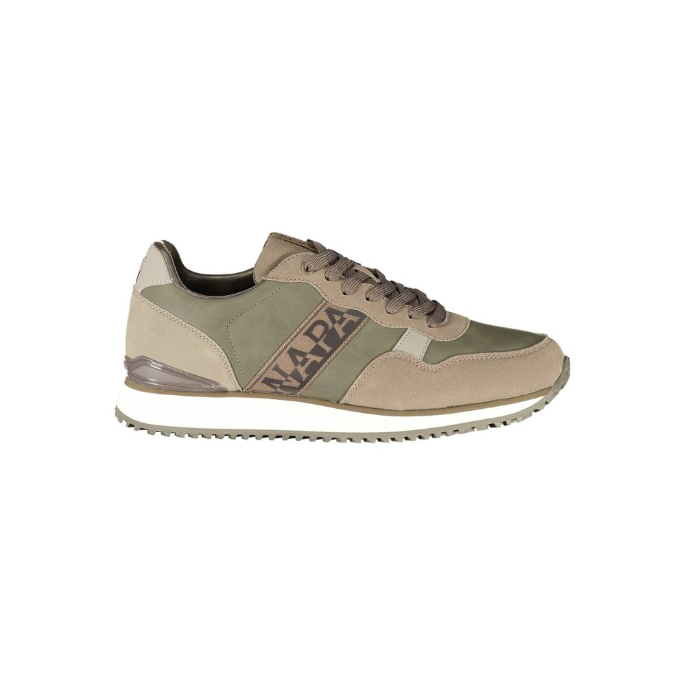 Baskets homme en polyuréthane vert Napapijri