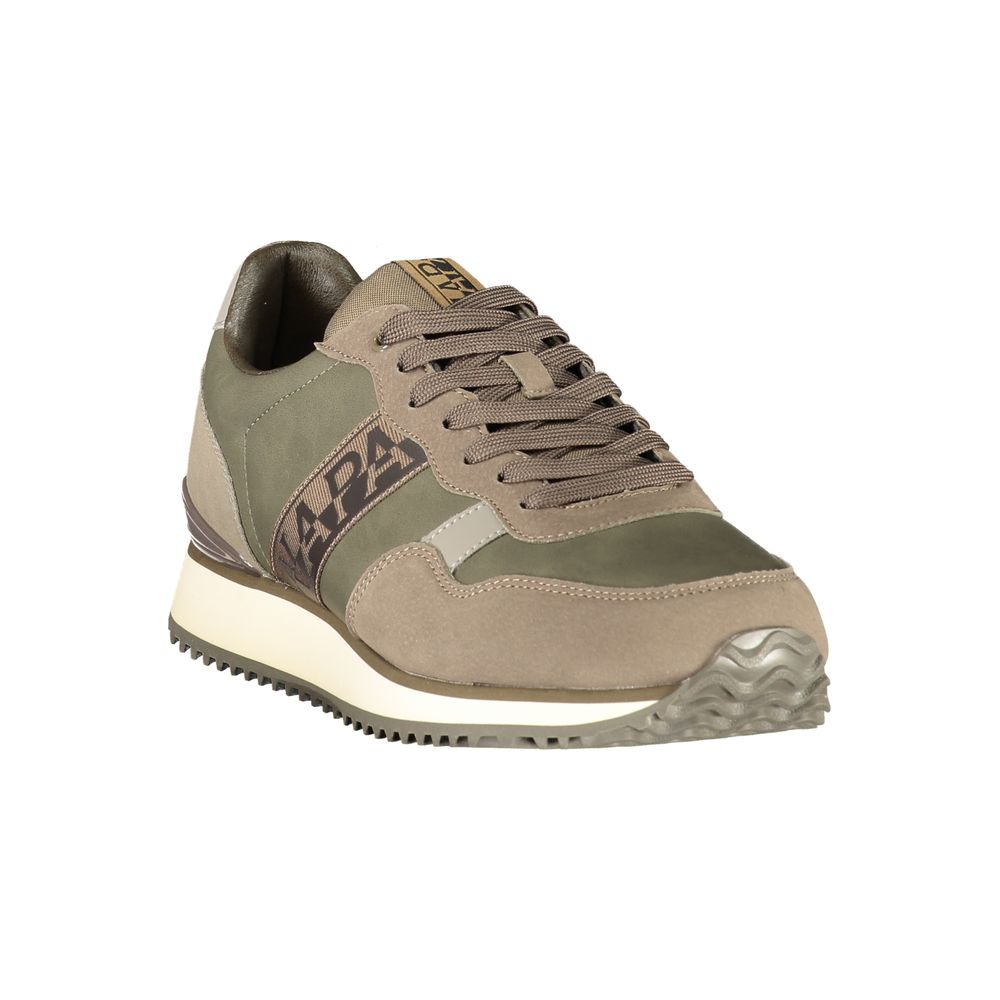 Baskets homme en polyuréthane vert Napapijri