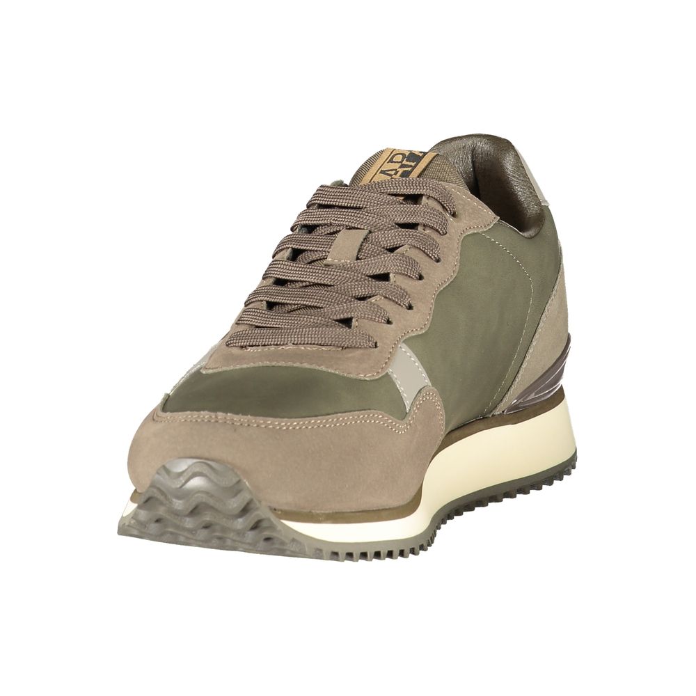 Baskets homme en polyuréthane vert Napapijri