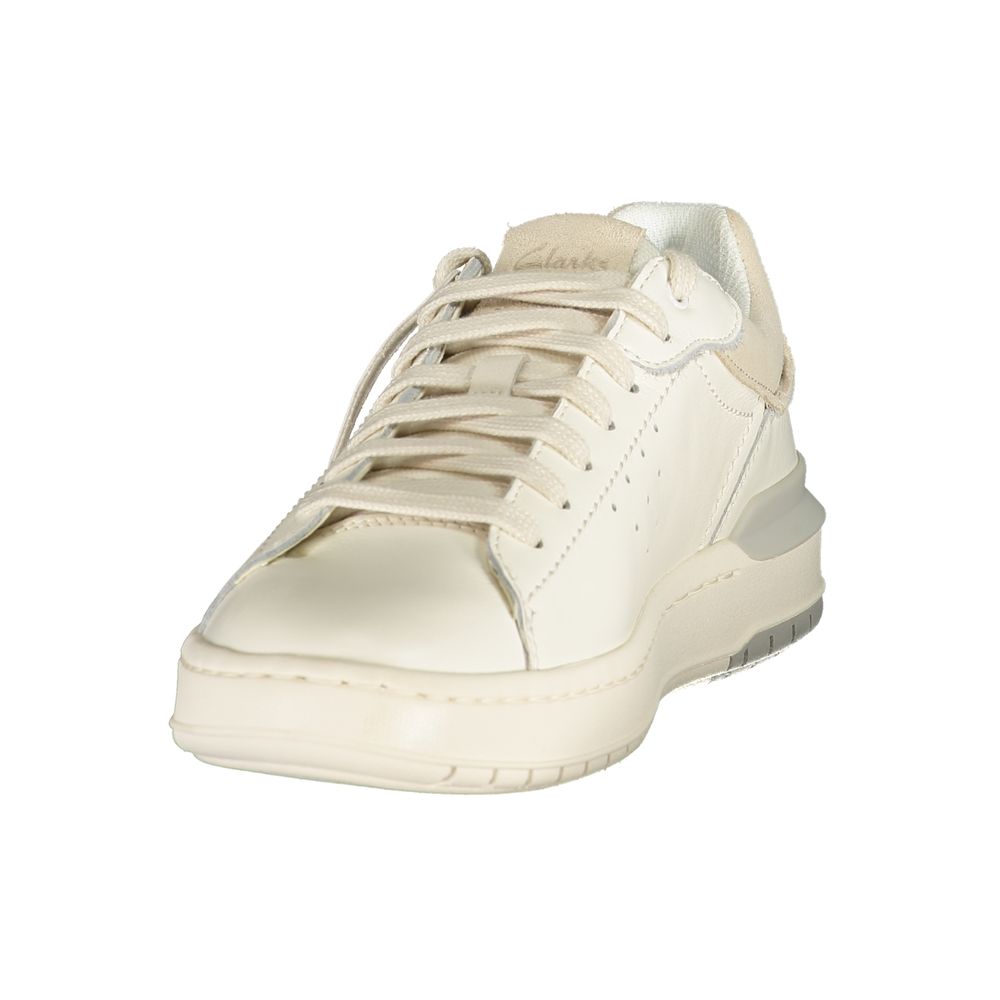 Baskets Clarks en polyester blanc
