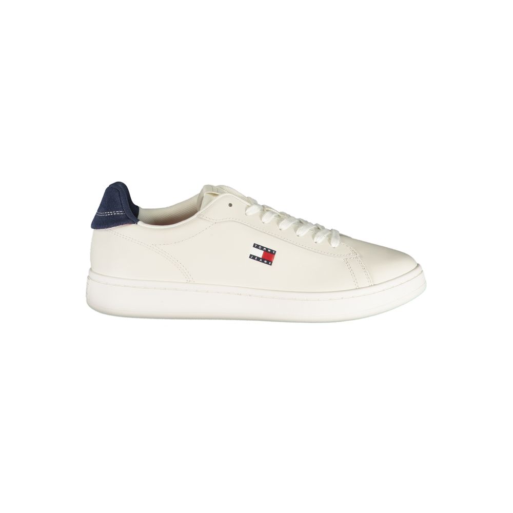 Tommy Hilfiger Men's Sneakers in White Polyurethane